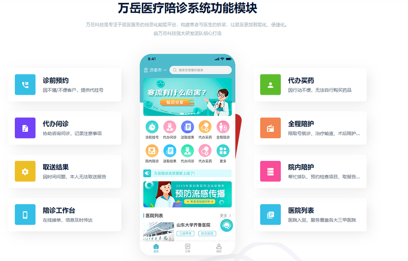 万岳医疗陪诊系统