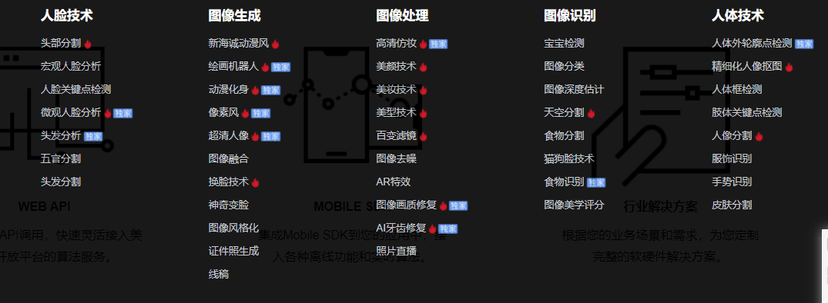 美图Ai开放平台-人脸关键点检测