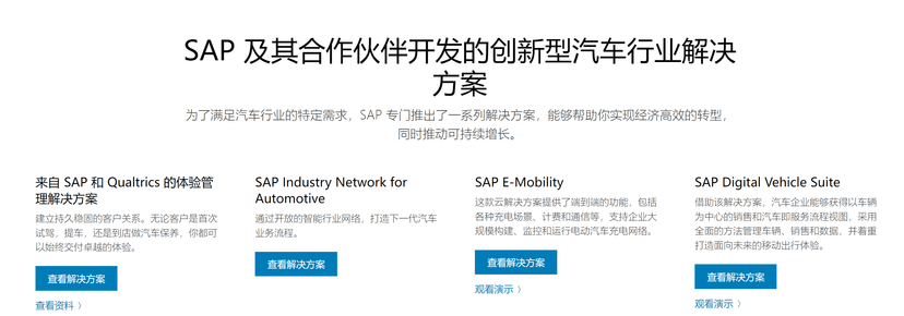 SAP-汽车行业