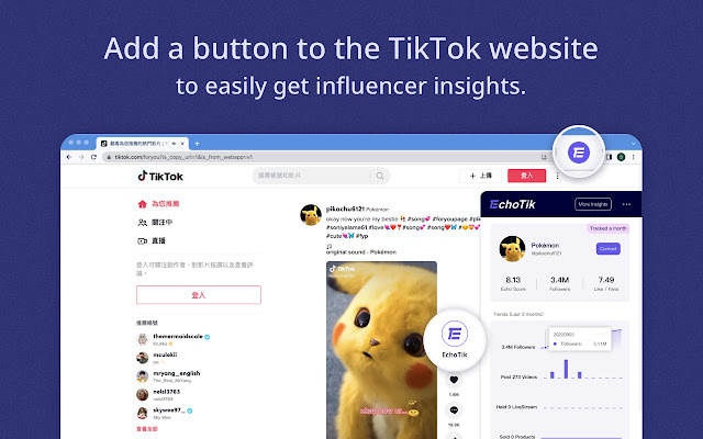 EchoTik.live-TikTok分析插件
