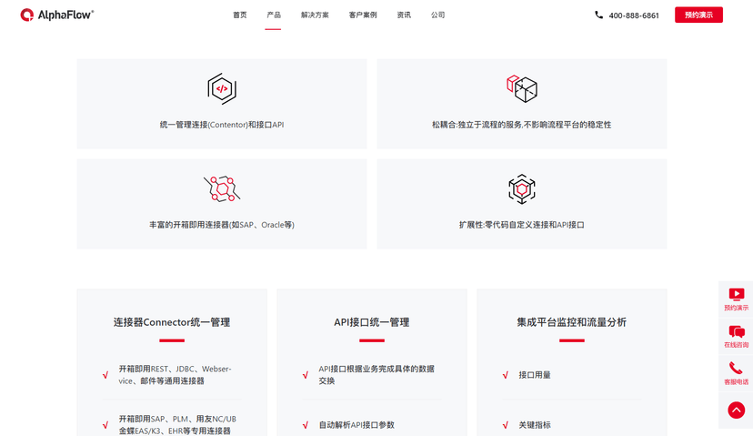 AlphaFlow iPaaS 流程集成平台