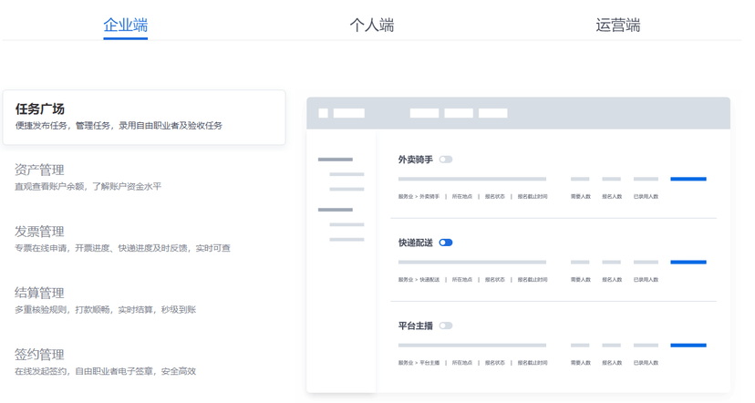 秀川灵活用工服务平台