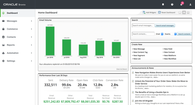 Oracle NetSuite Bronto