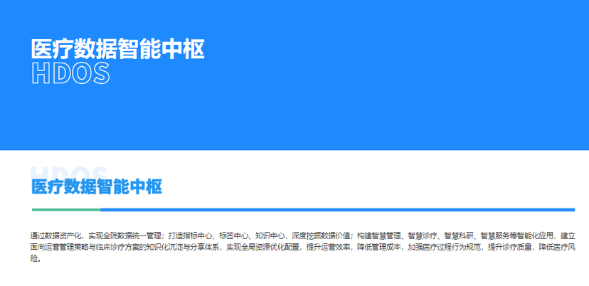 来未来-医疗数据智能中枢