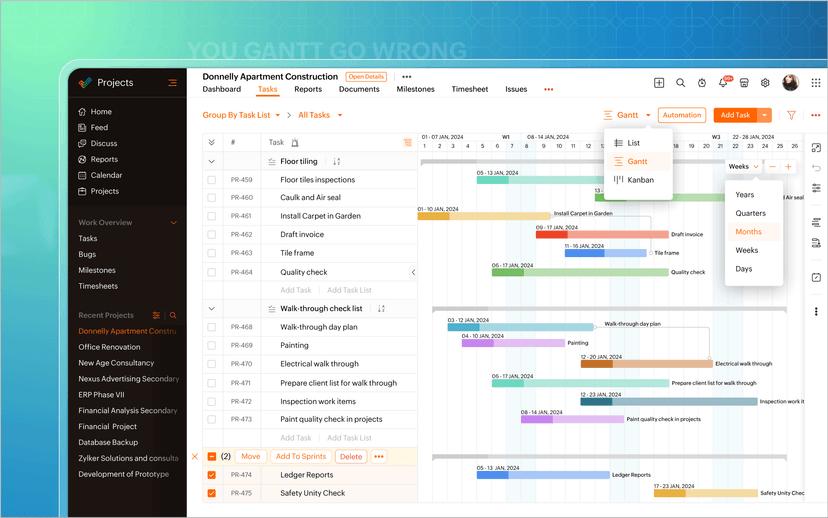 Zoho Projects